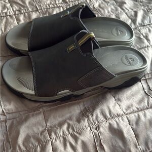 Ozark Trail Men's River Slide Black and Gray Comfort Slides